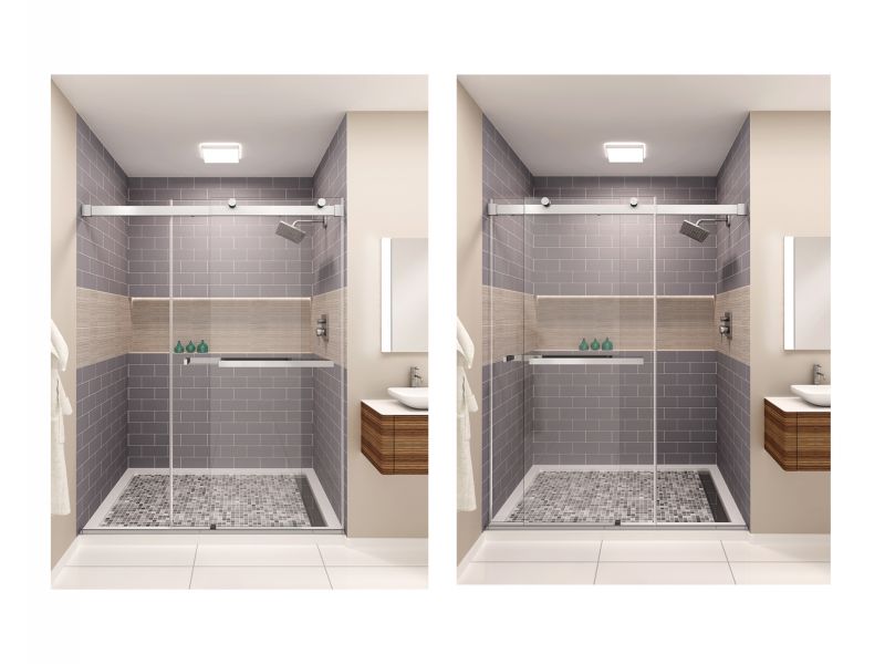 Equalis Series™ Frameless By-Pass Shower Doors